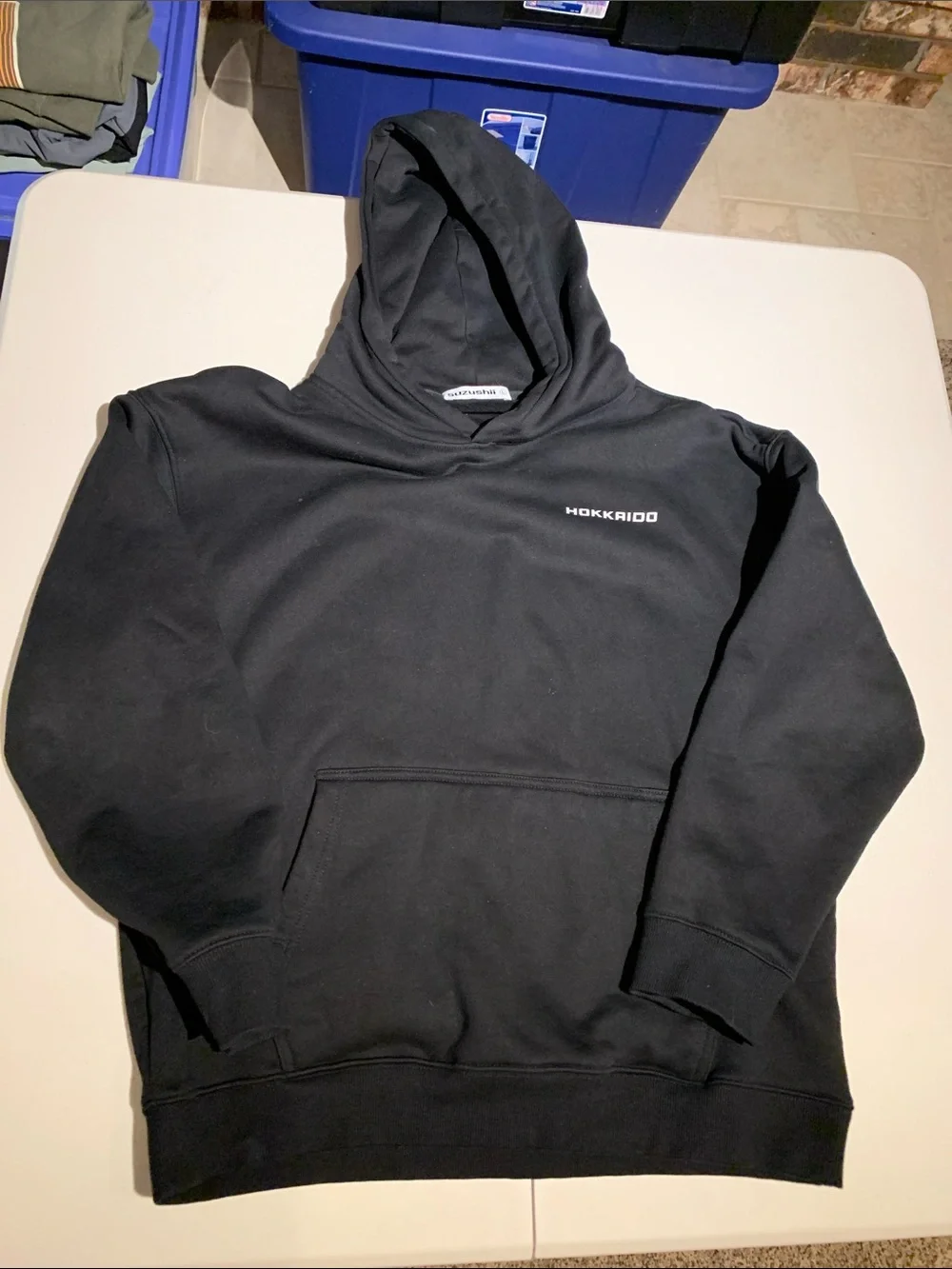 Suzushii Unisex Black Hoodie Sweatshirt